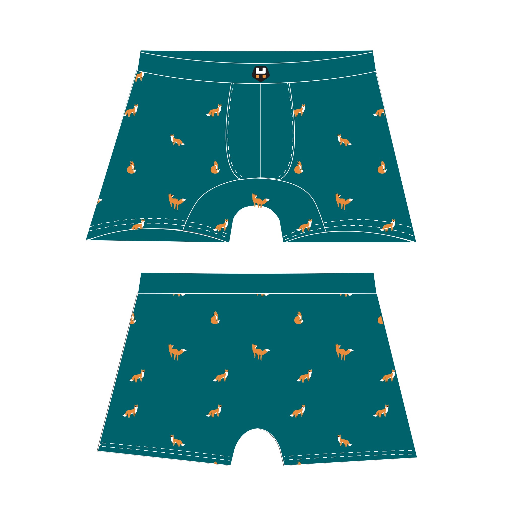 Fox Print Boxer Brief