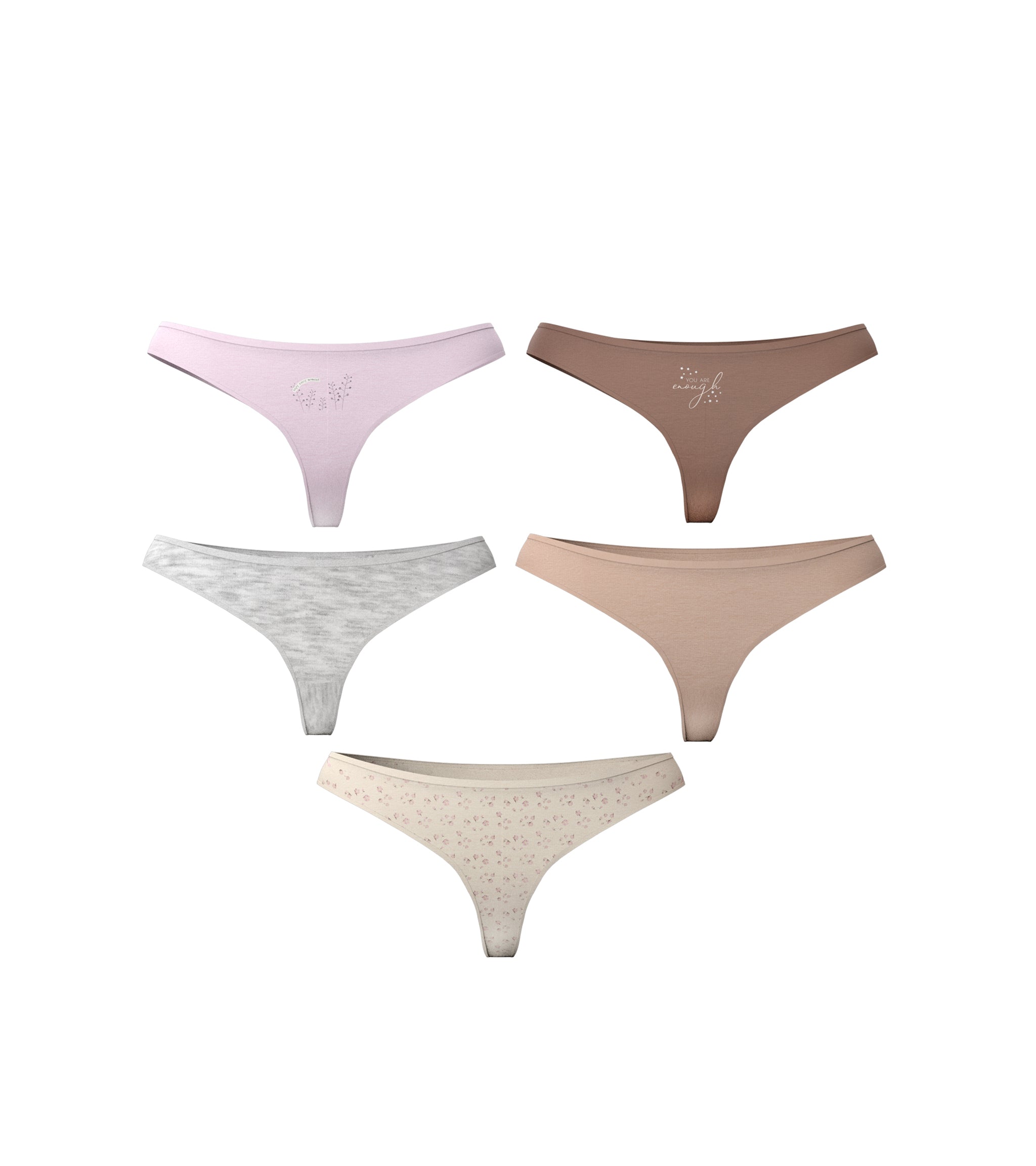 5 Pack String Waist Panties