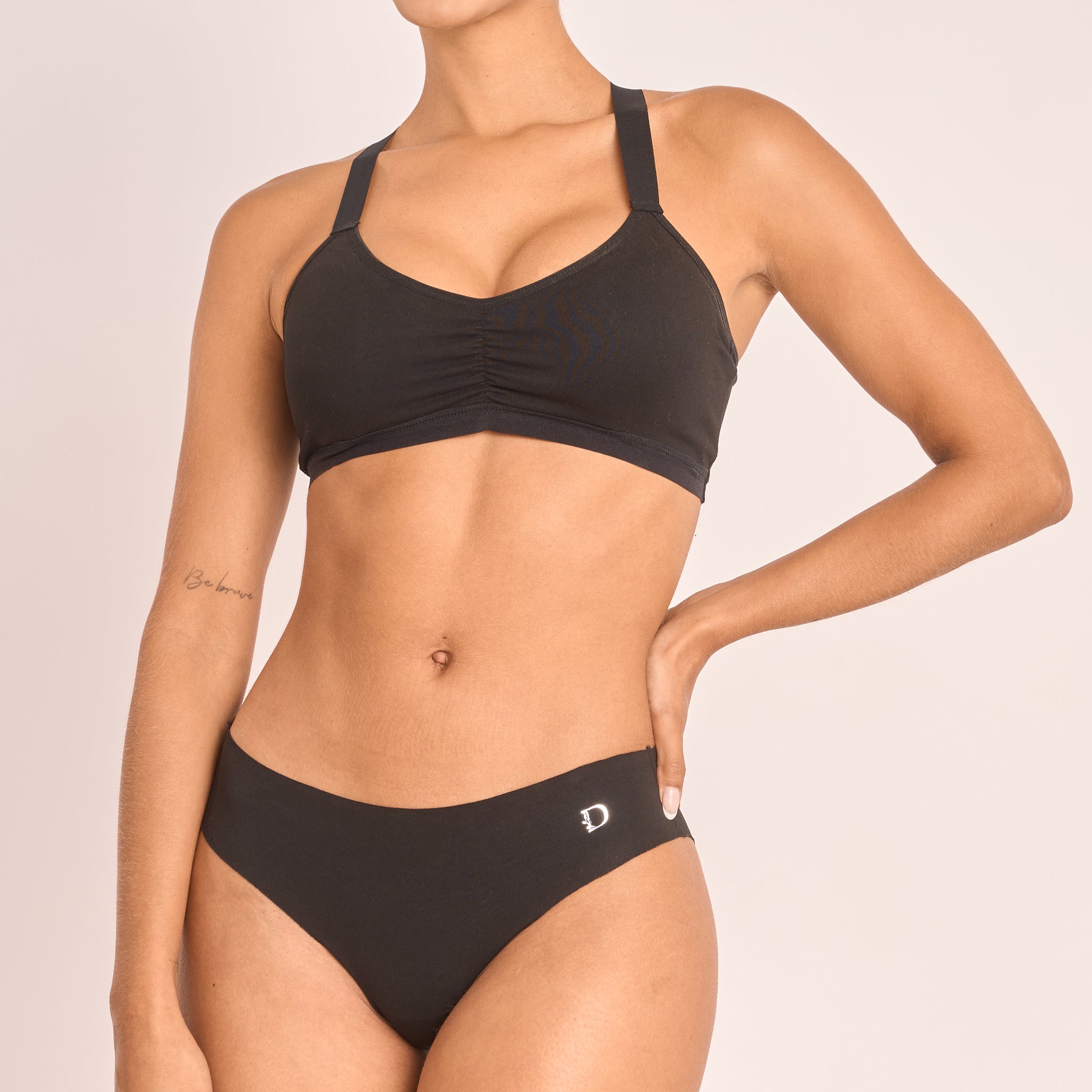 Seamless Cotton Thong Panties