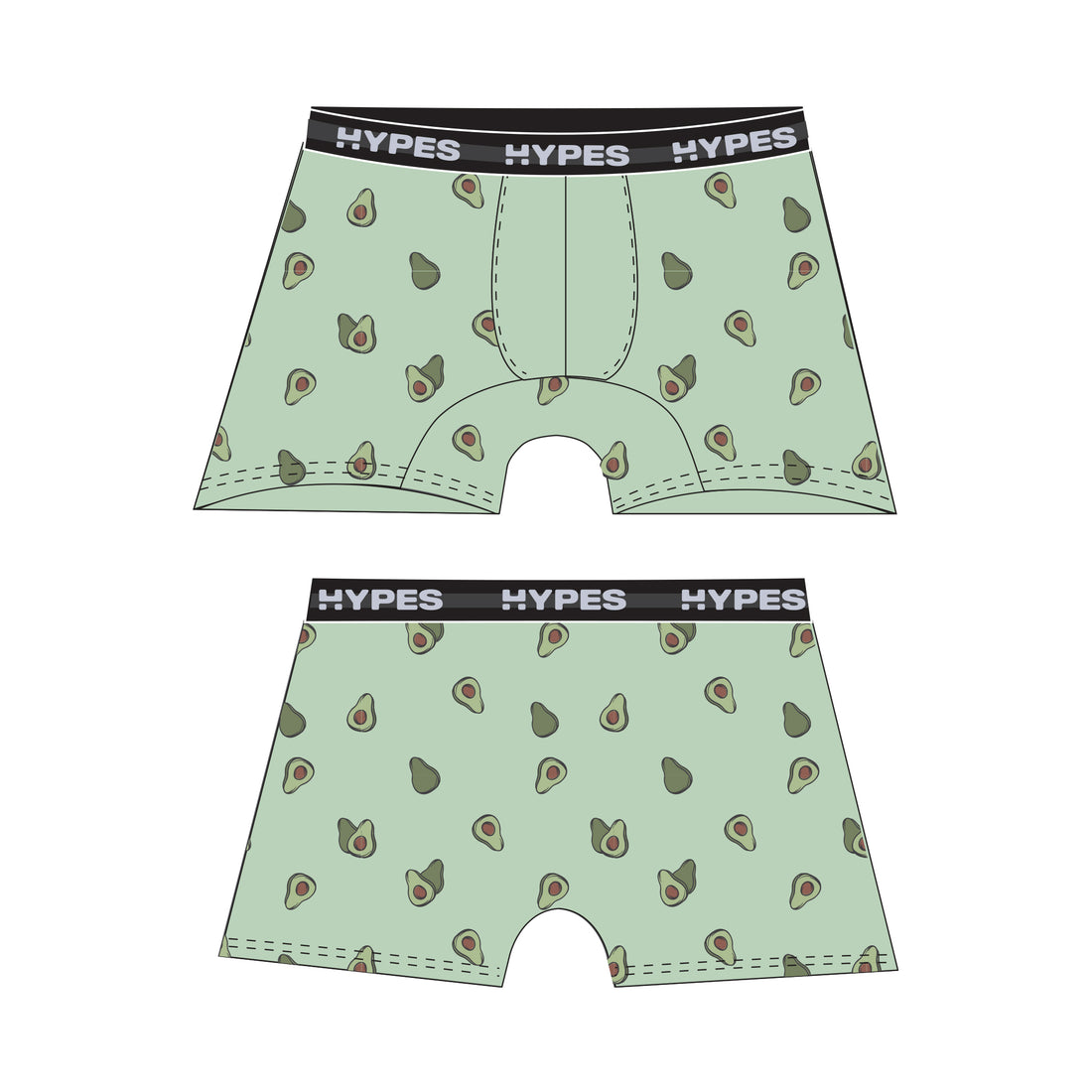Avocado Print Boxer Brief