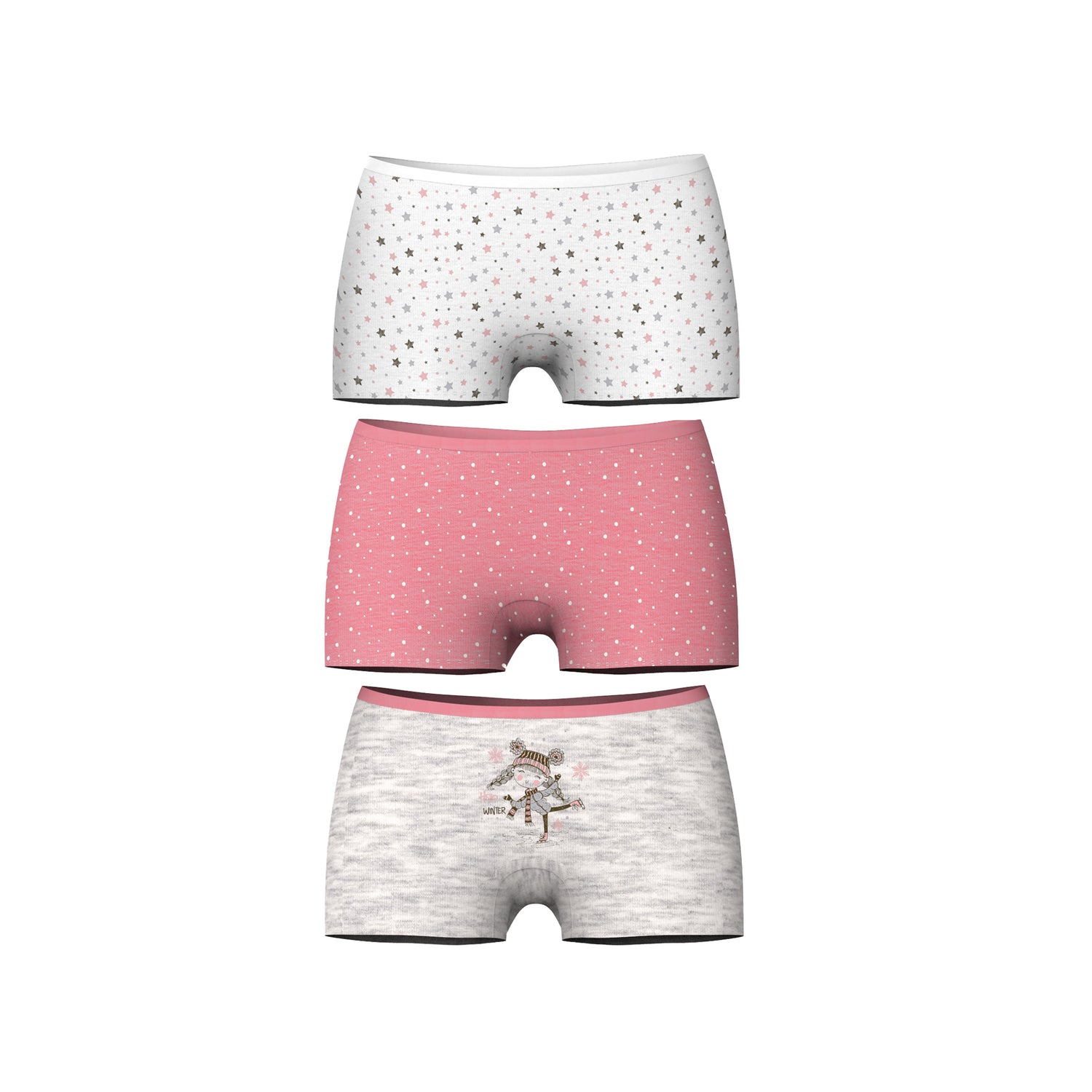 3 Pack Boyshort Toddler Underwear