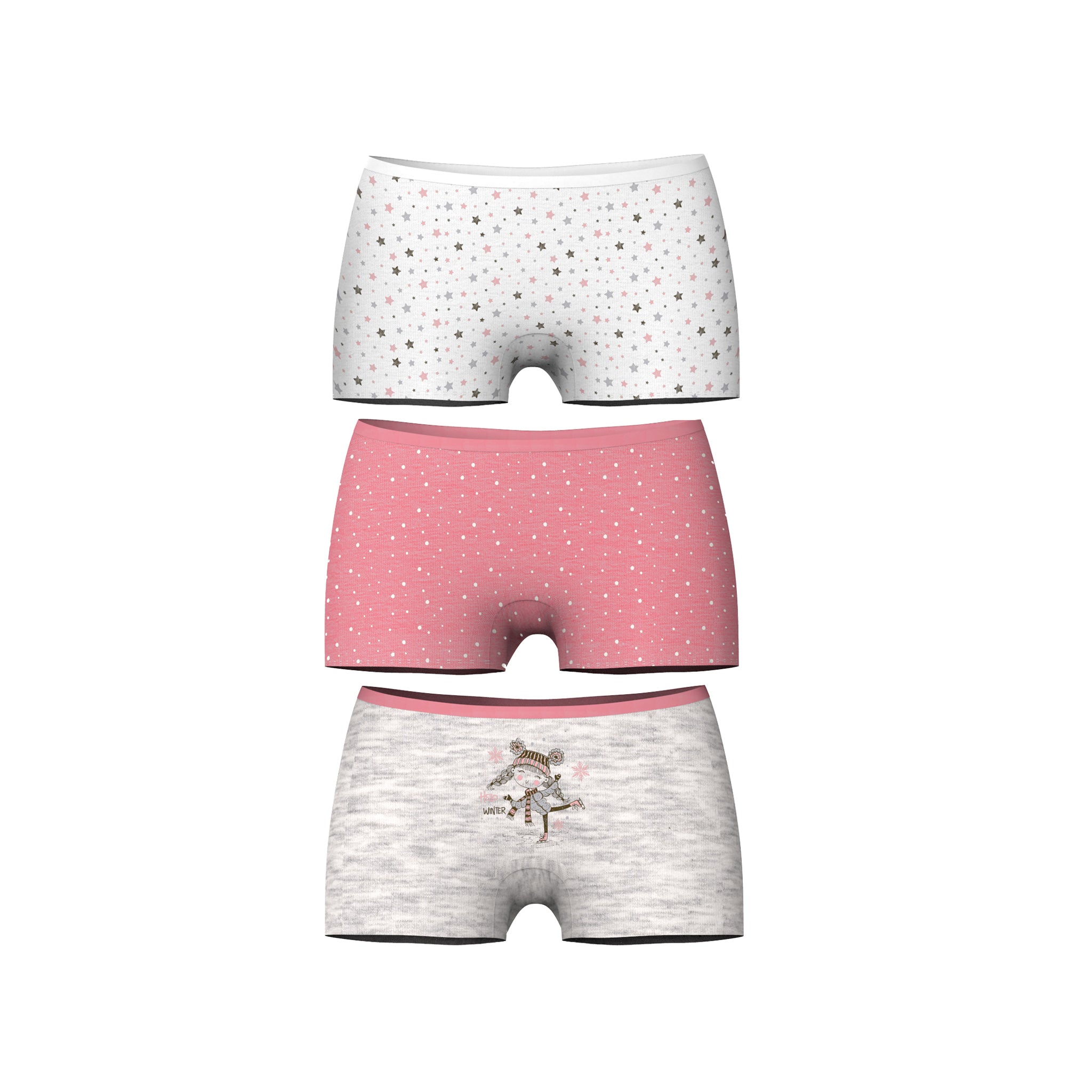 3 Pack Boyshort Toddler Underwear