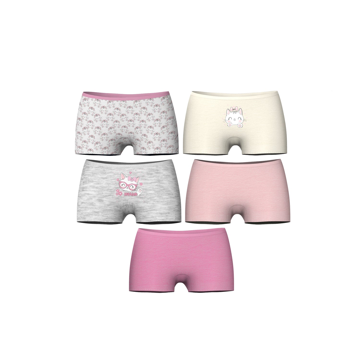 5 Pack Boyshort Toddler Underwear
