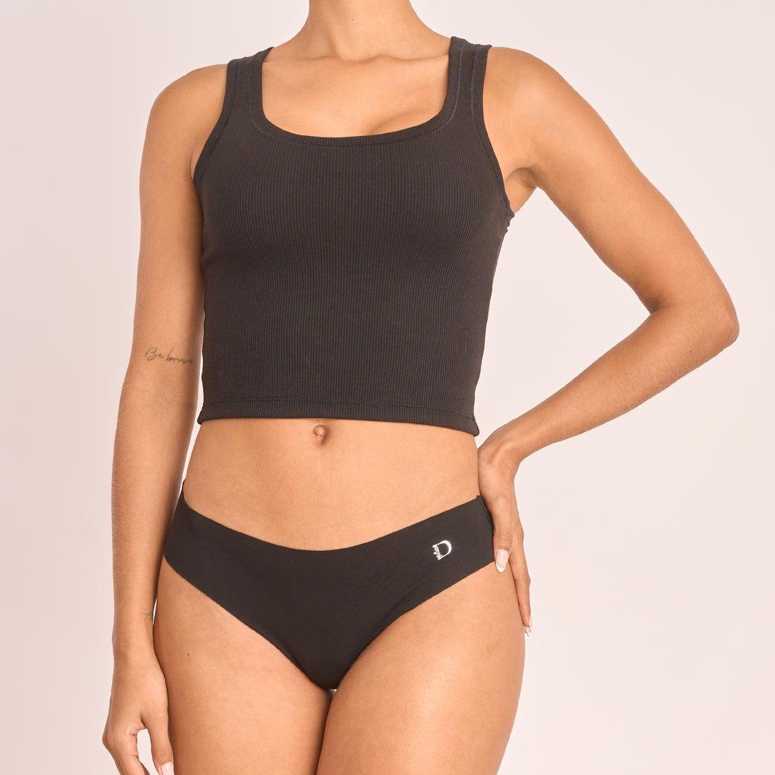 Seamless Cotton Thong Panties