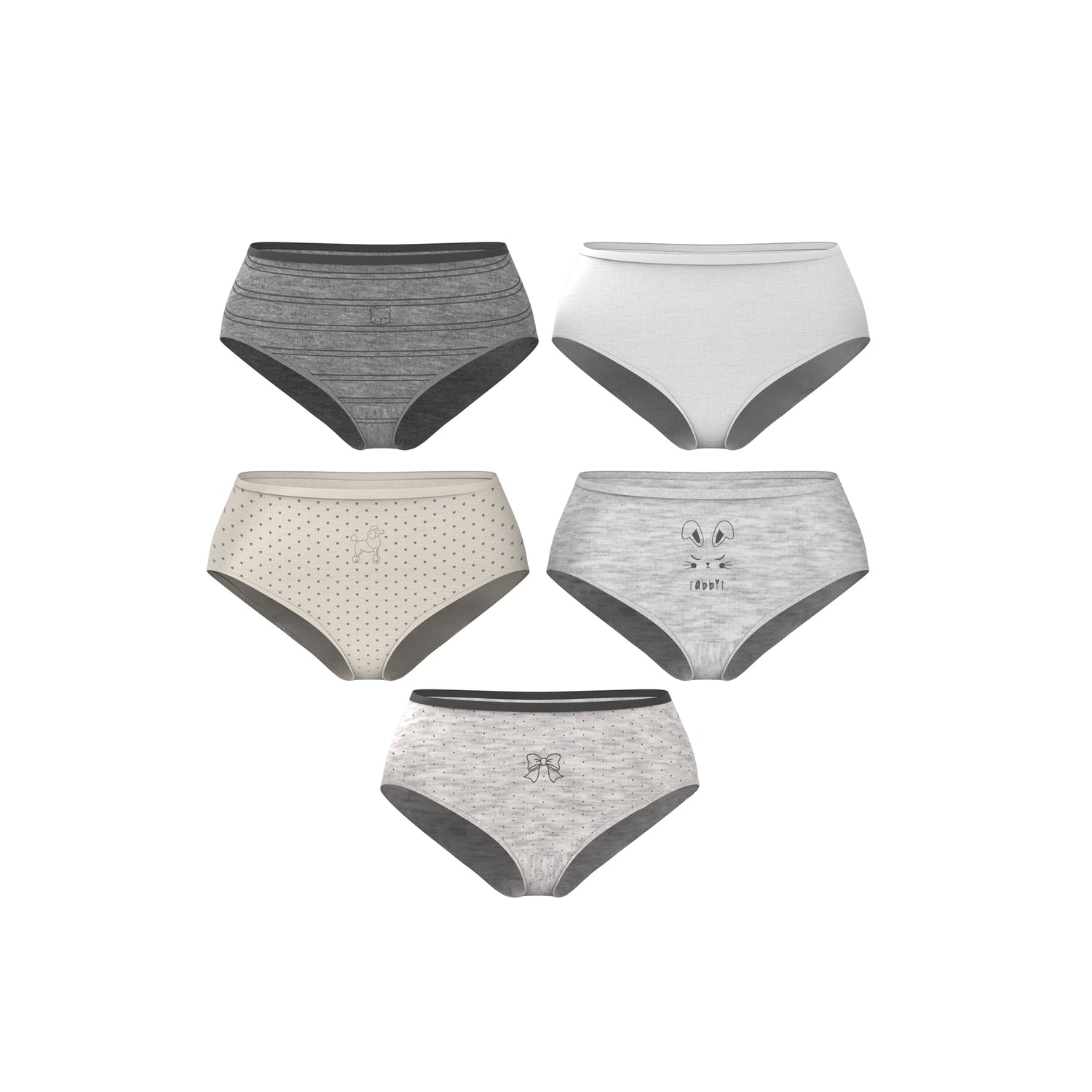5 Pack Classic Tween Underwear